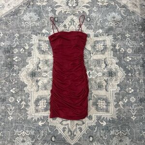 Princess polly burgundy dress